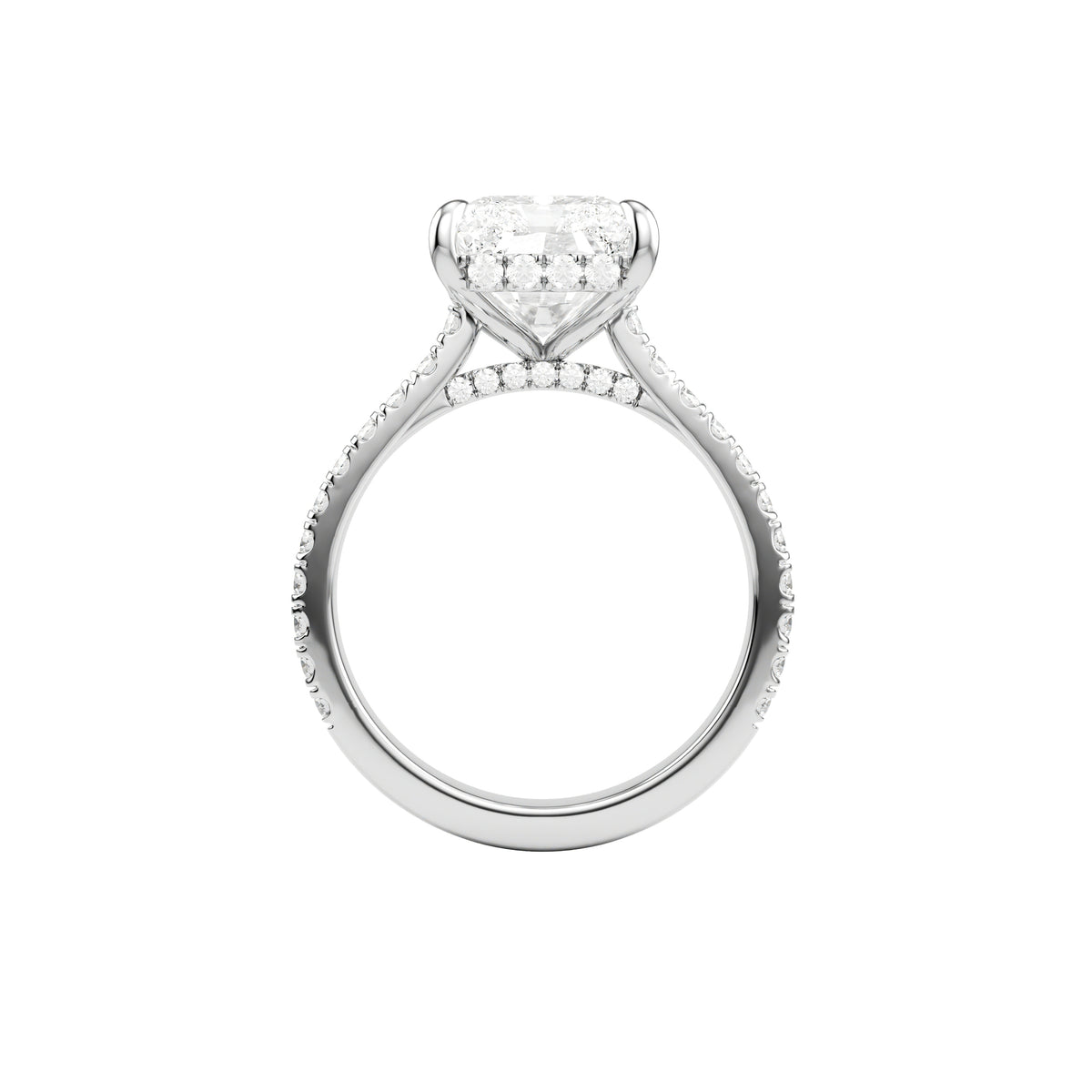14k White Gold — Coronation Ring