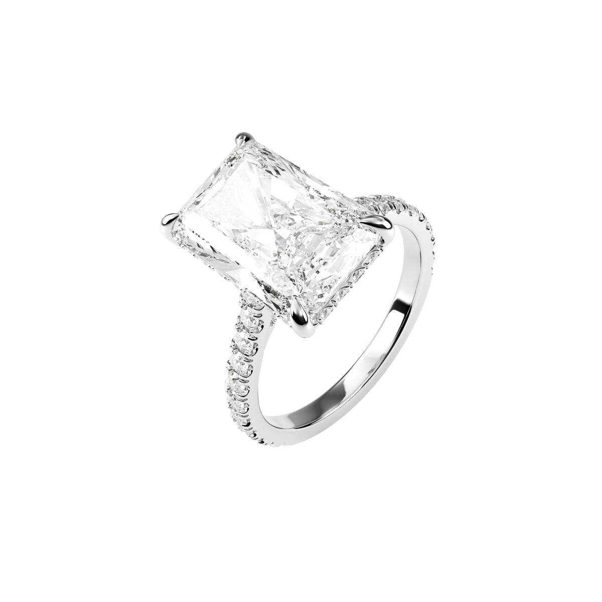 14k White Gold — Coronation Ring
