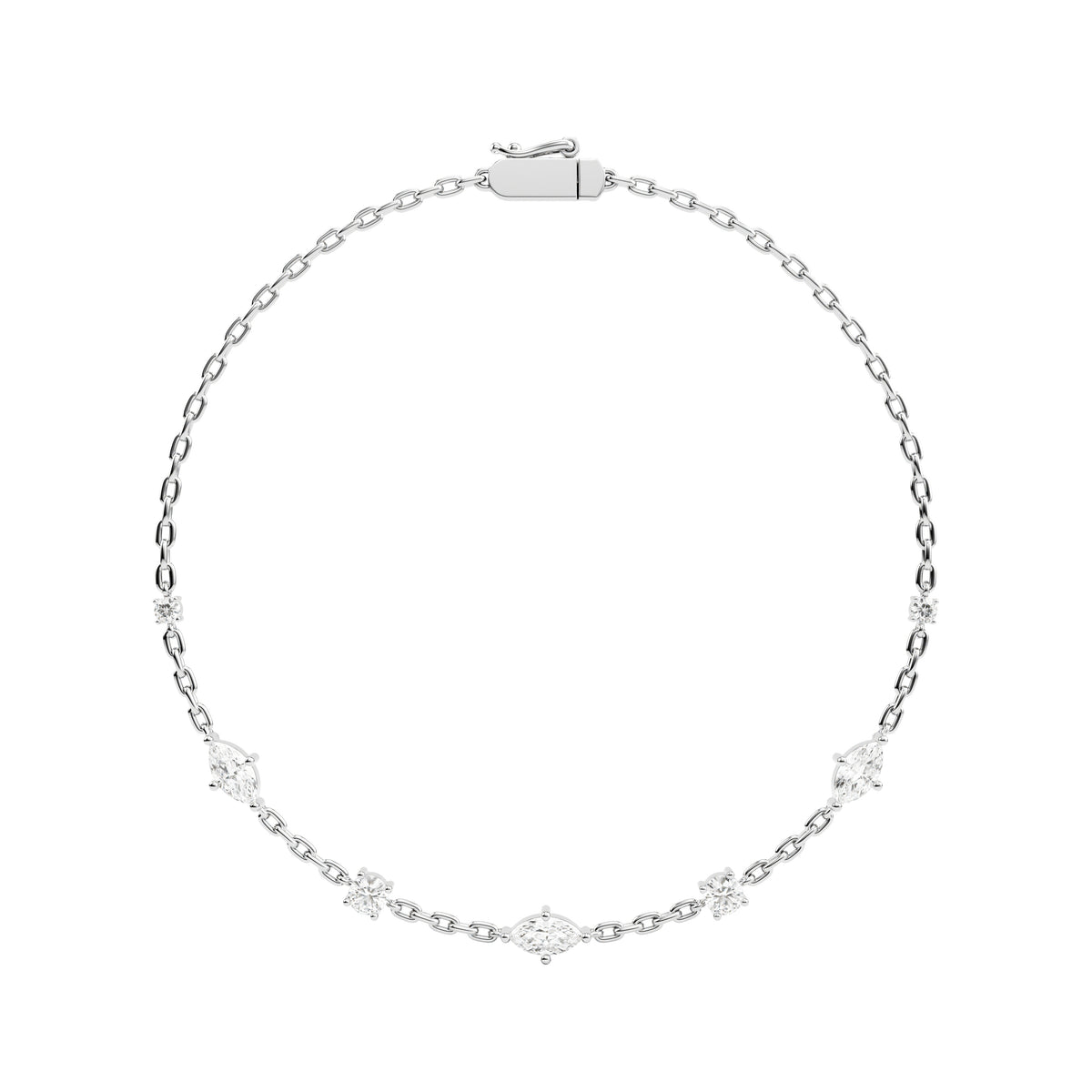 14k White Gold — Aria Bracelet