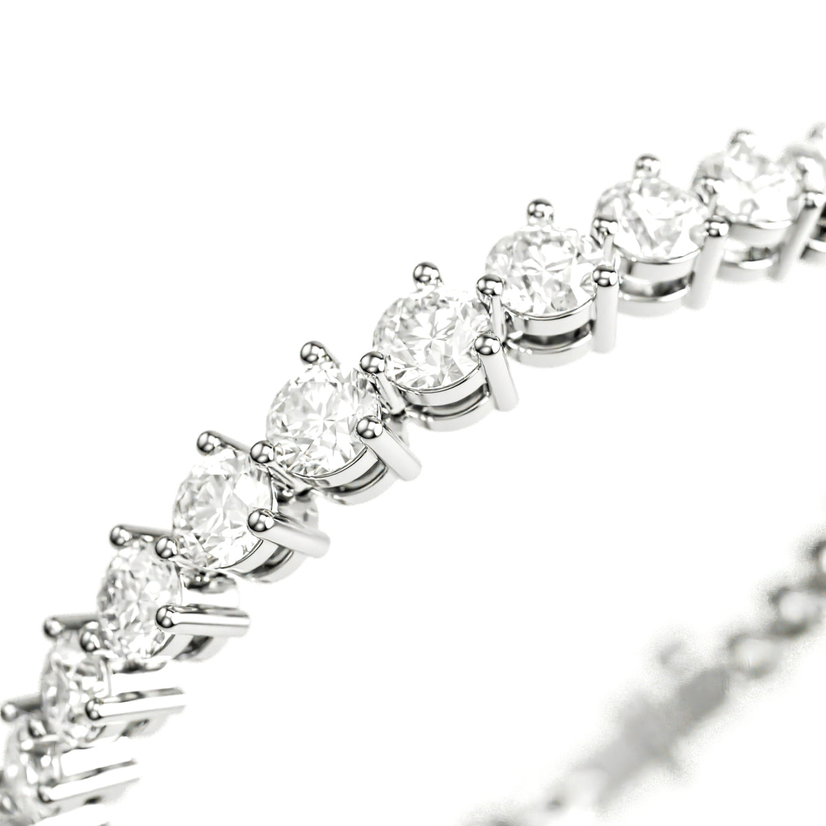 14k White Gold — Classic Tennis Bracelet