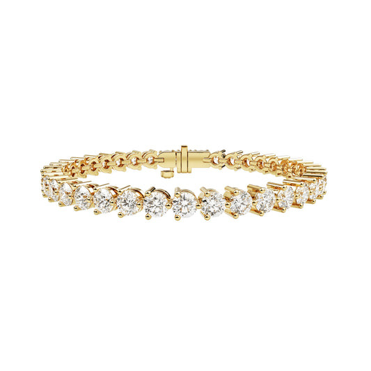 14k Yellow Gold — Classic Tennis Bracelet