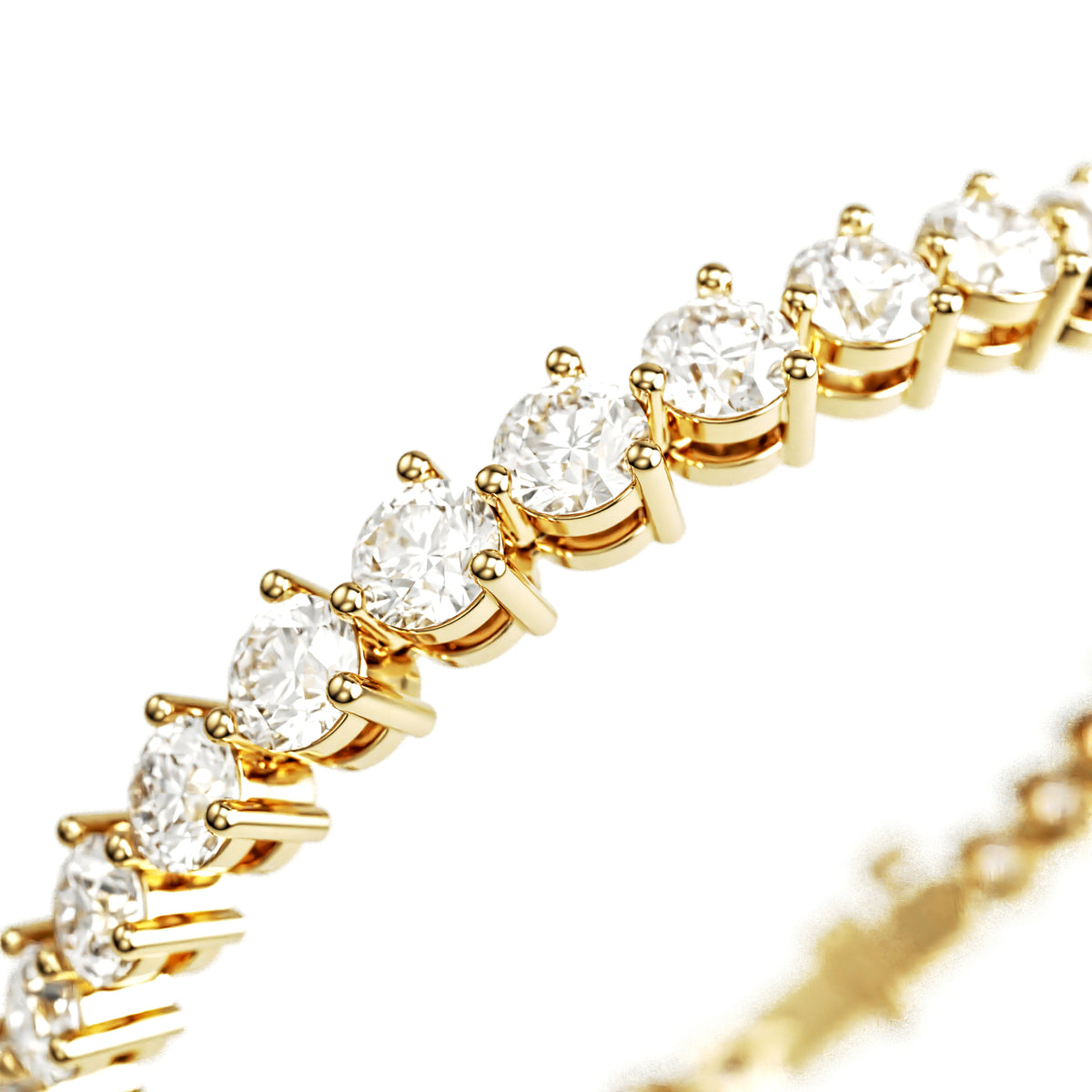 14k Yellow Gold — Classic Tennis Bracelet