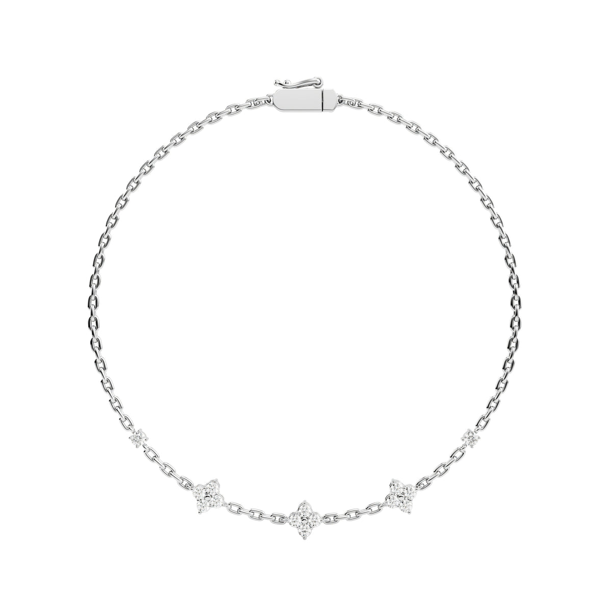 14k White Gold — Windsor Bracelet