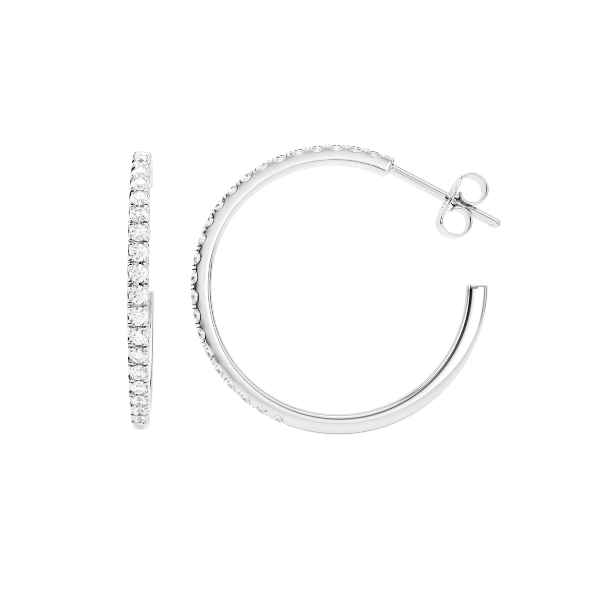 14k White Gold — Harmony Earrings