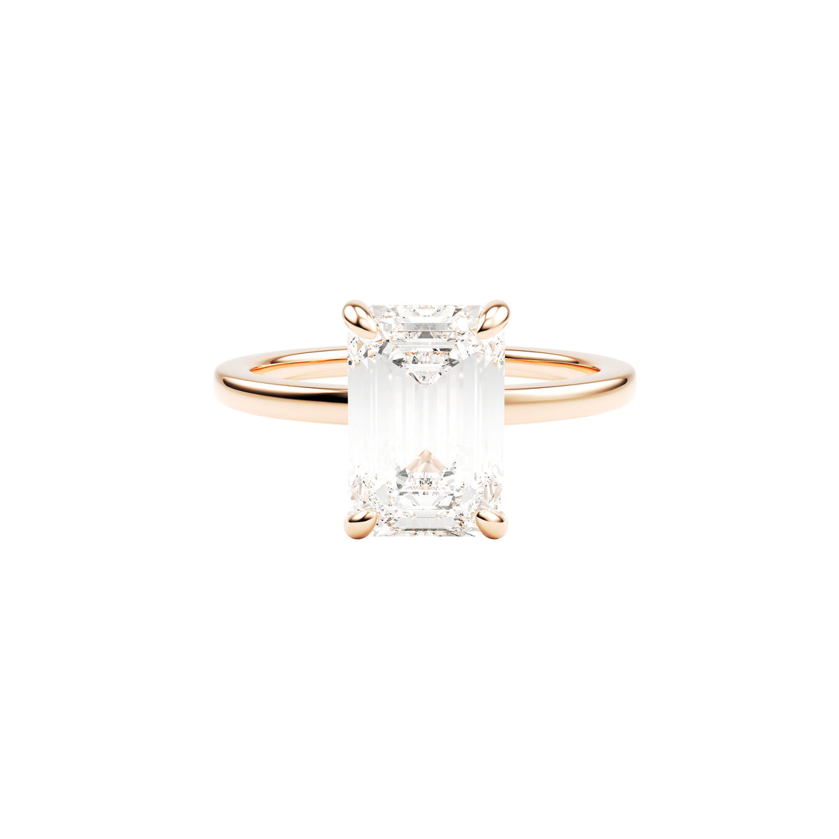 14k Rose Gold — Princess Ring