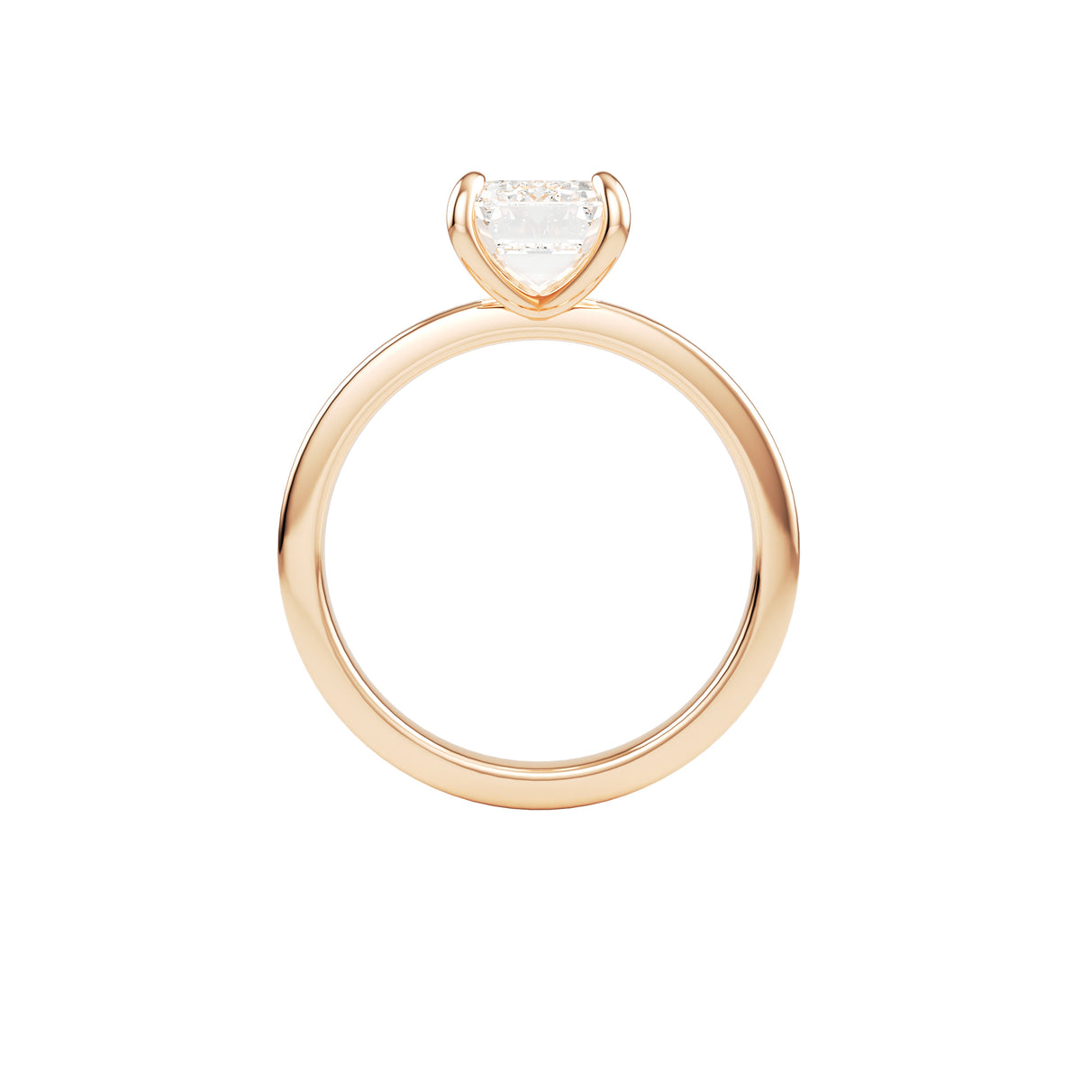 14k Rose Gold — Princess Ring