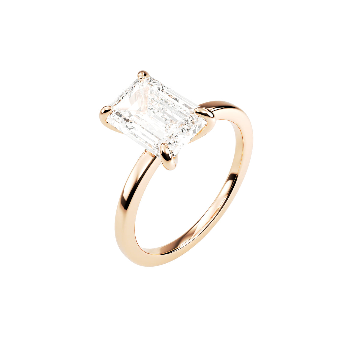 14k Rose Gold — Princess Ring