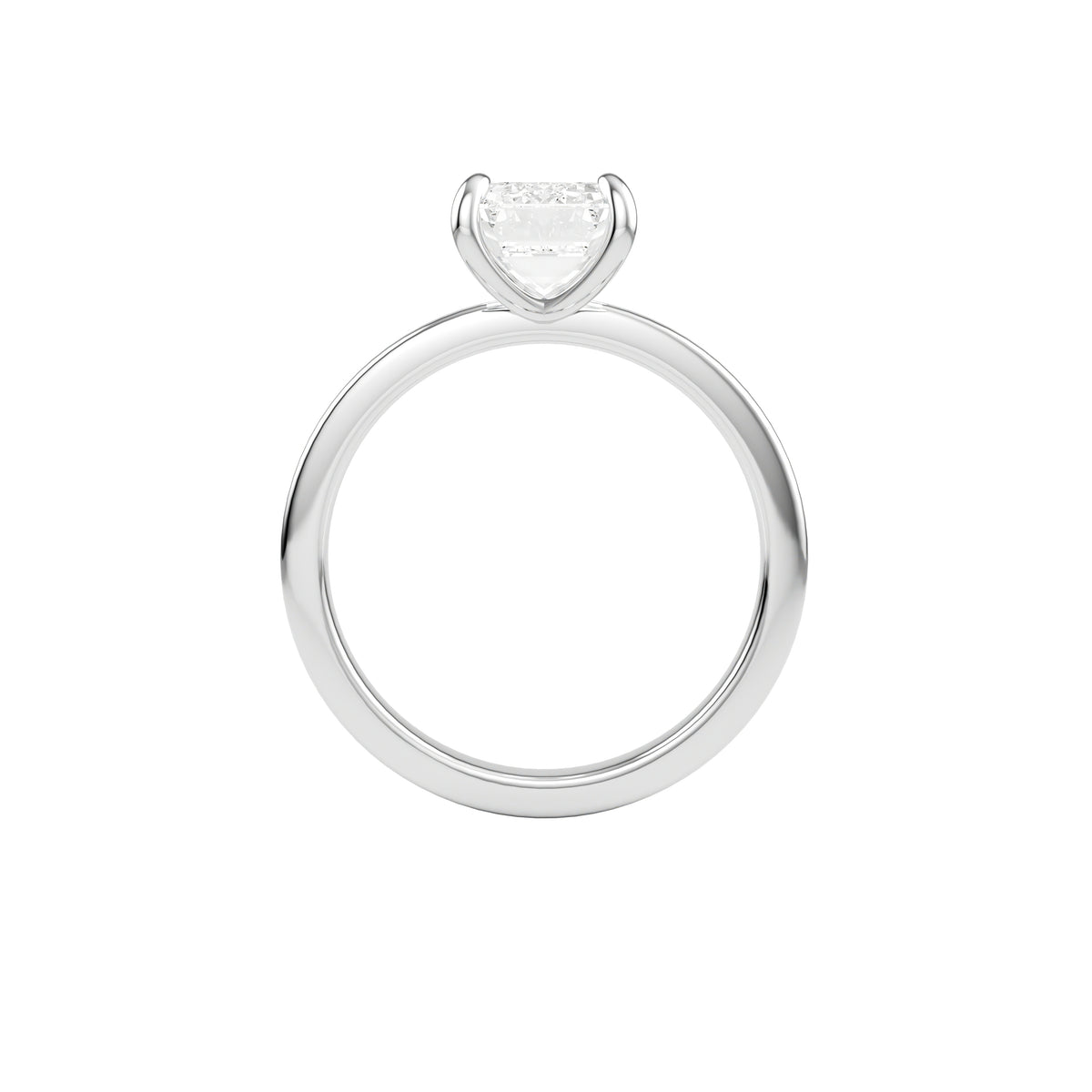 14k White Gold — Princess Ring