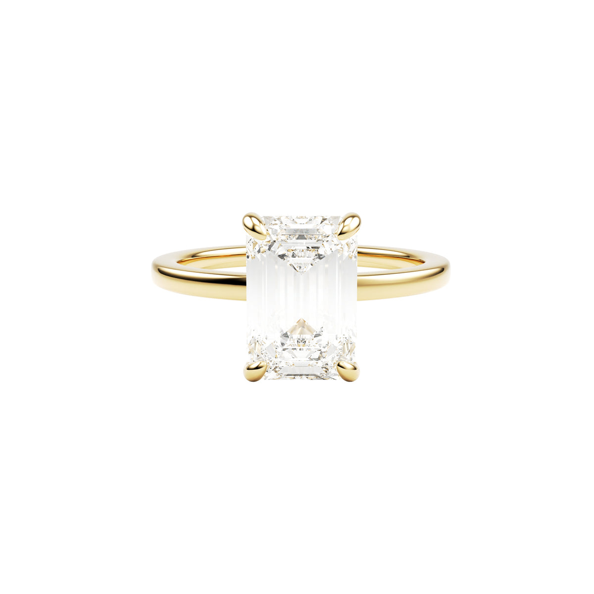 14k Yellow Gold — Princess Ring