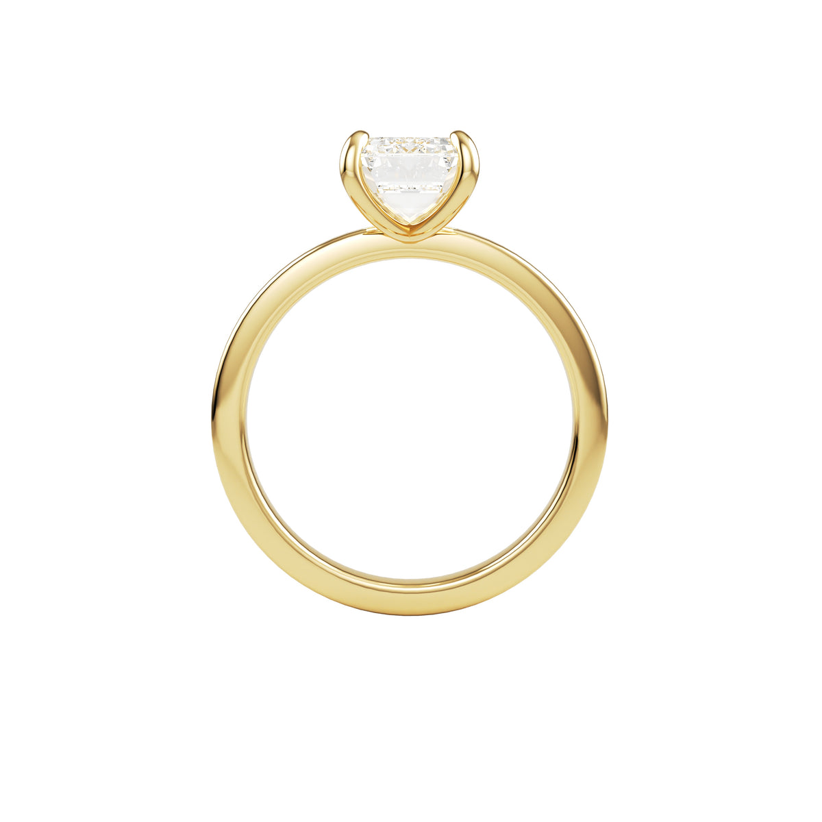 14k Yellow Gold — Princess Ring