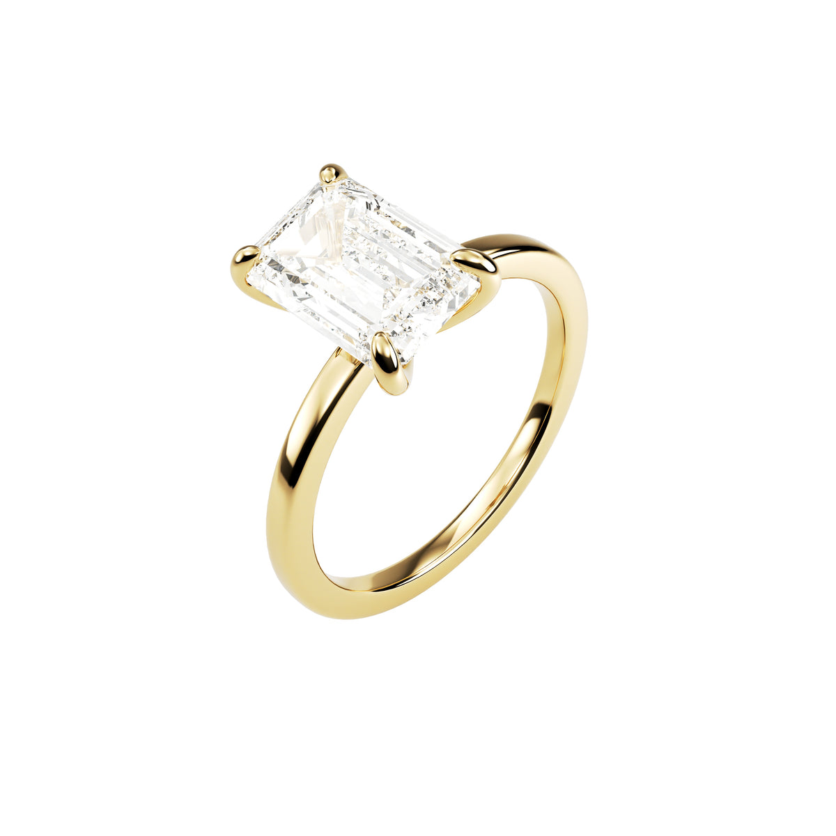 14k Yellow Gold — Princess Ring