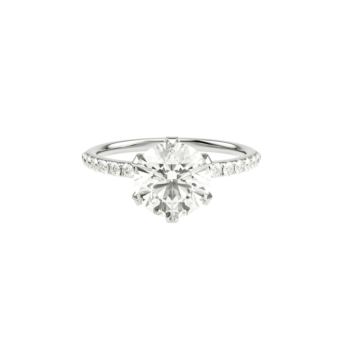 14k White Gold — Regency Ring