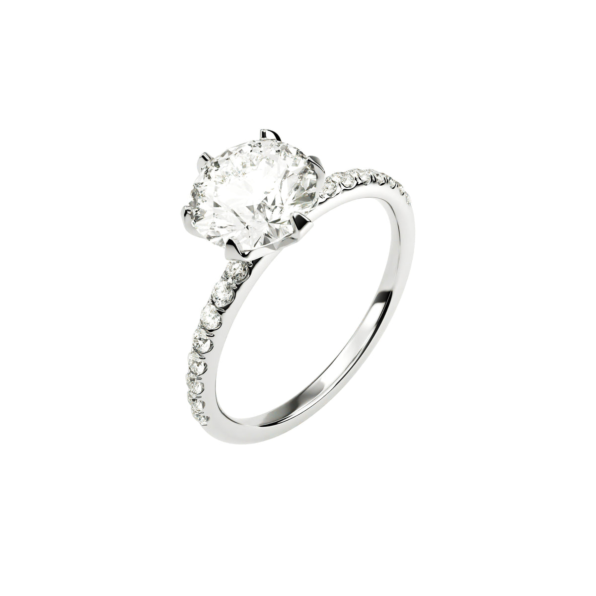 14k White Gold — Regency Ring